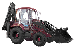 Экскаватор-погрузчик Профессионал PB 991S (Равновеликие колёса)