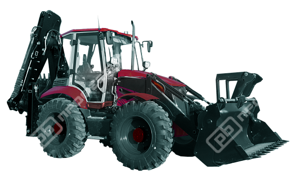 Экскаватор-погрузчик Профессионал PB 991S (Равновеликие колёса)