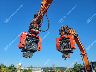 Вибропогружатель Daedong с боковым захватом  серии DPD750S