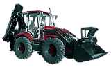 Экскаватор-погрузчик Профессионал PB 991S (Равновеликие колёса)