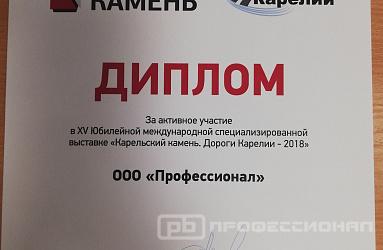 «Профессионал» - участник выставки в Карелии