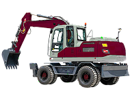 Колёсный экскаватор Профессионал PB155W